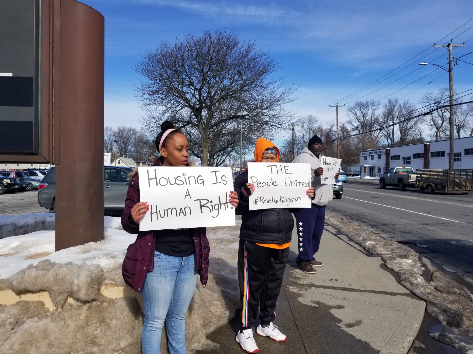 Community Members Demand Housing Justice RiseUp Kingston